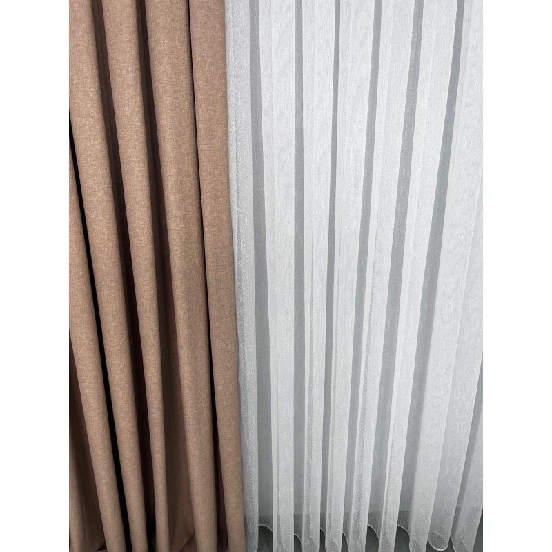 COMO BASRİ-EKRU TÜL